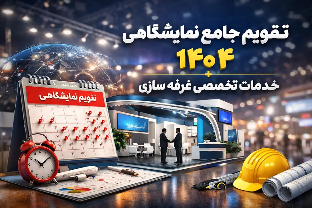 تقویم جامع نمایشگاهی ۱۴۰۴ + خدمات تخصصی غرفه سازی