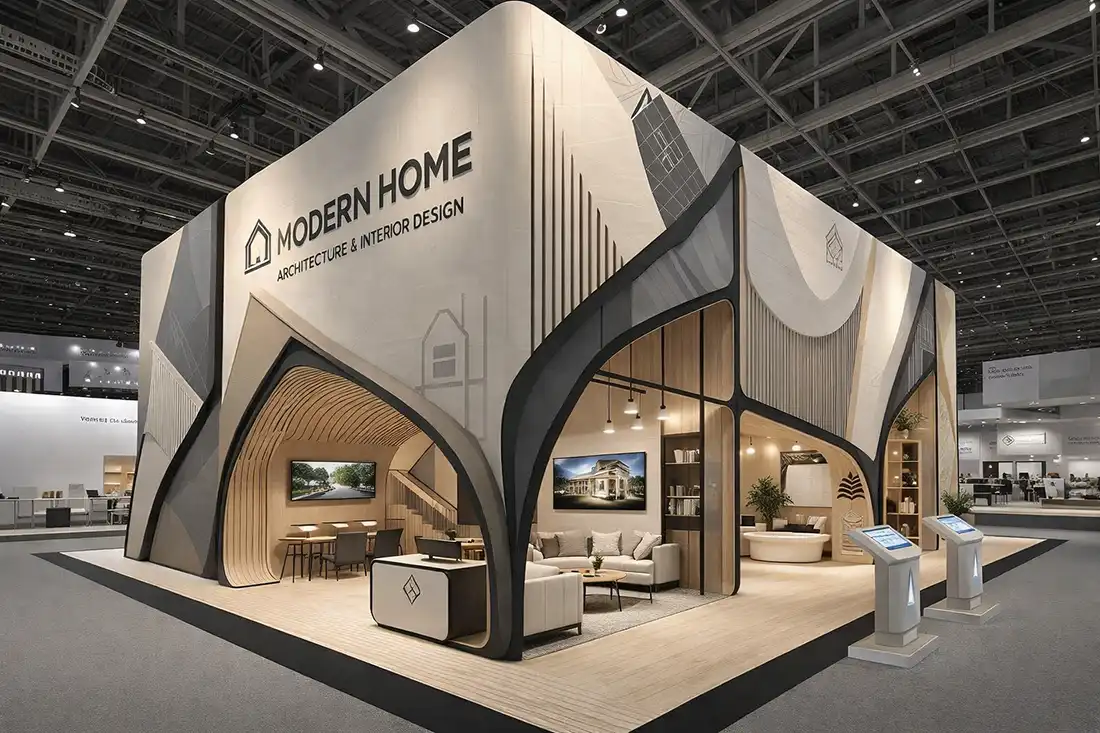 غرفه سازی نمایشگاه بین المللی خانه مدرن، معماری داخلی و دکوراسیون